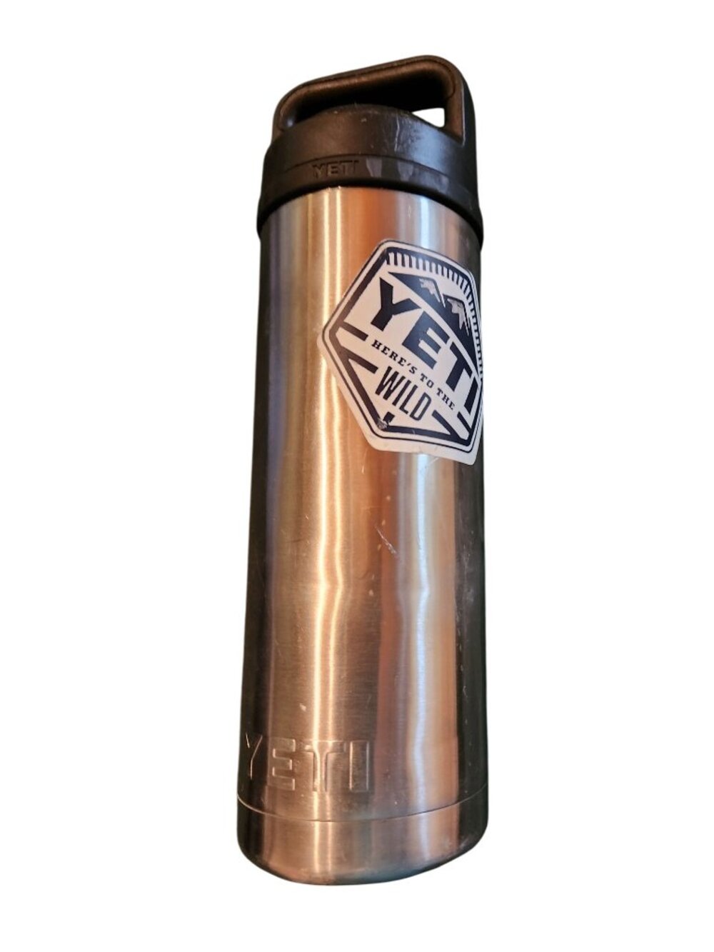 Yeti 18 Oz Stainless Steel Water Bottle With Screw-On Lid